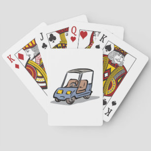 Golf Cart Fun Sports Vehicle Playing Cards