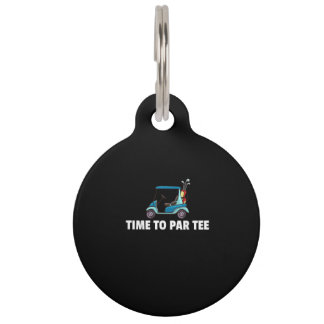 Golf Cart Gift Golfing Golfer Funny Men Pet Tag
