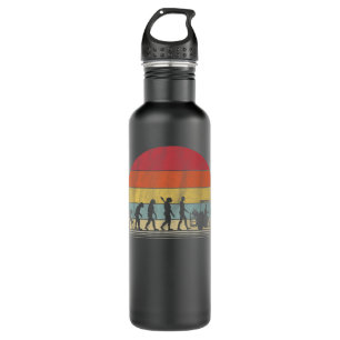 Golf Cart Gift Retro Evolution Golf Man 710 Ml Water Bottle