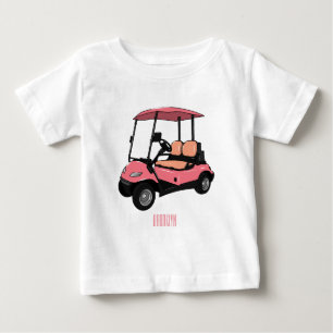 Golf cart / golf buggy cartoon illustration baby T-Shirt