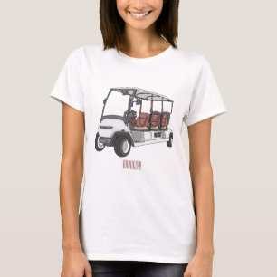 Golf cart / golf buggy cartoon illustration T-Shirt