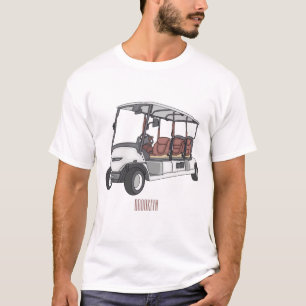 Golf cart / golf buggy cartoon illustration T-Shirt