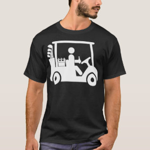 golf Cart golfer beer drinker T-Shirt