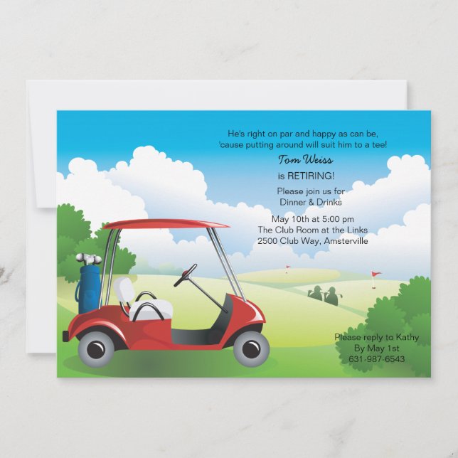 Golf Cart Invitation (Front)