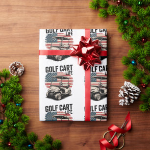 Golf Cart Life Husband Golfing Golfer Lover Wrapping Paper