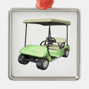 Golf Cart Metal Tree Decoration