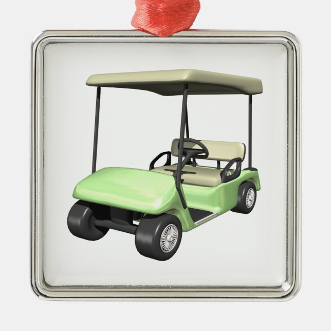 Golf Cart Metal Tree Decoration (Front)