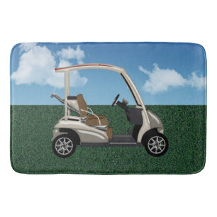 Golf Cart on the Links Bath Mat