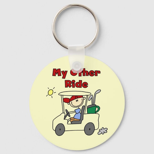 Golf Cart Other Ride Tshirts and Gifts Key Ring (Front)