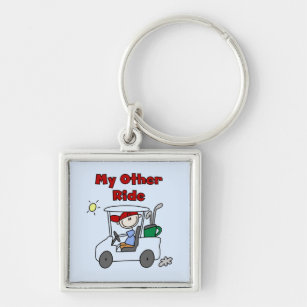 Golf Cart Other Ride Tshirts and Gifts Key Ring