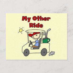 Golf Cart Other Ride Tshirts and Gifts Postcard