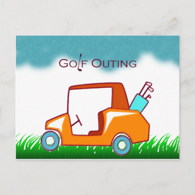 golf cart outing invite (Front)