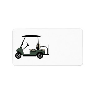 Golf Cart Return Address Label