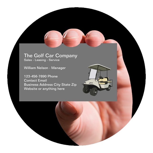 Golf Cart Sales Service Business Cards (Creator Uploaded)