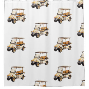 Golf cart shower curtain