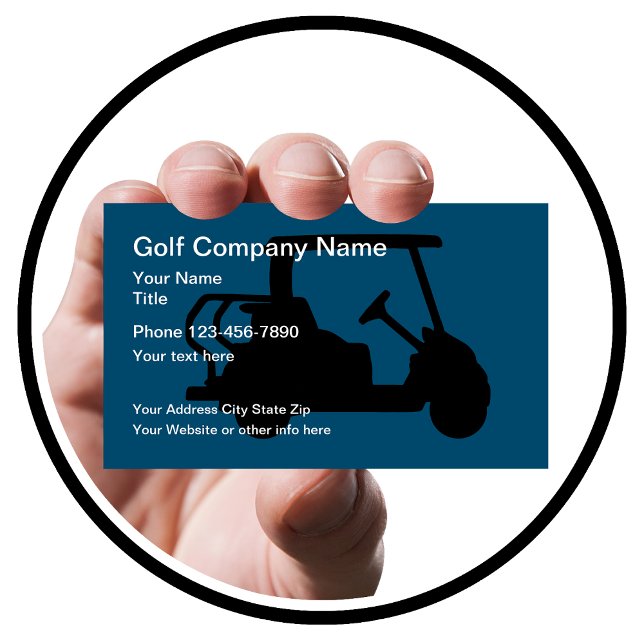 Golf Cart Theme Modern Business Card (Creator Uploaded)