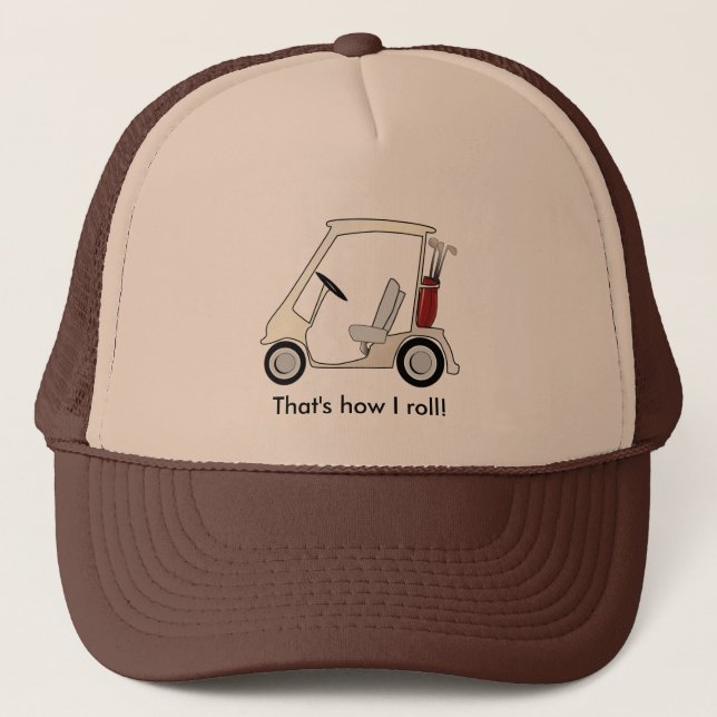 golf_cart trucker hat (Front)