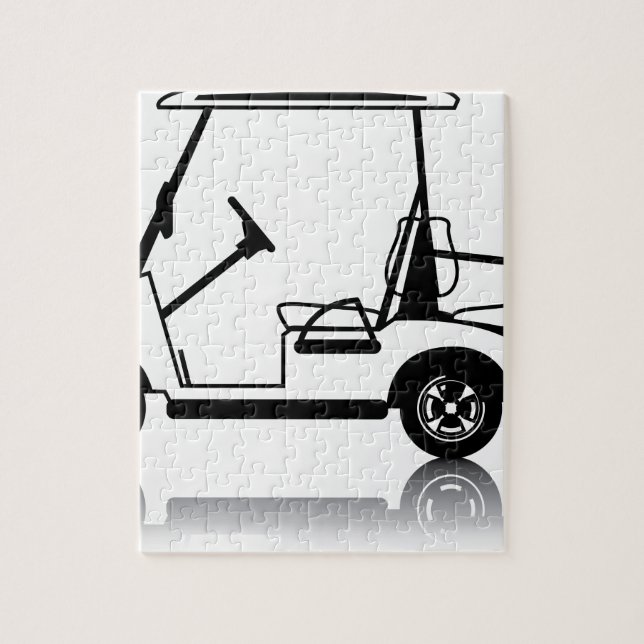 Golf Cart white Jigsaw Puzzle (Vertical)