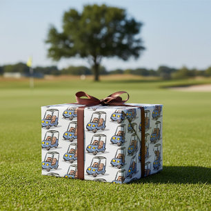 Golf Cart Wrapping Paper