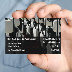 Golf Carts Sales Maintenance Business Card