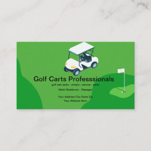 Golf Carts Sales Service Business Cards