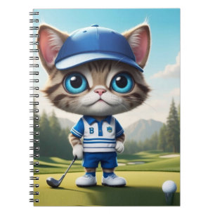 Golf Cat Notebook