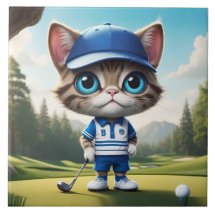 Golf Cat Tile