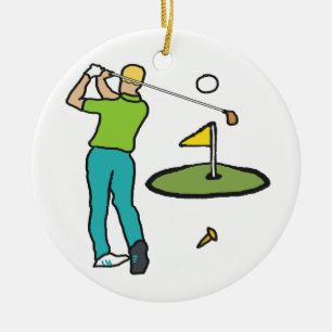 Golf Ceramic Tree Decoration
