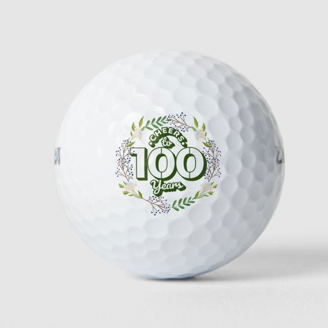 Golf Cheers to 100th Years Golf Balls (Front)