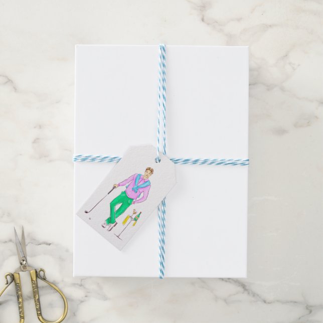 Golf Chic Gift Tags (With Twine)