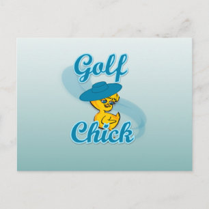 Golf Chick #3 Postcard