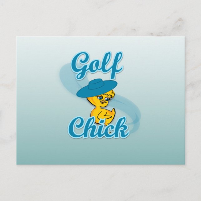 Golf  Chick #3 Postcard (Front)