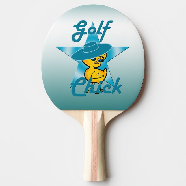 Golf Chick #7 Ping Pong Paddle (Front)