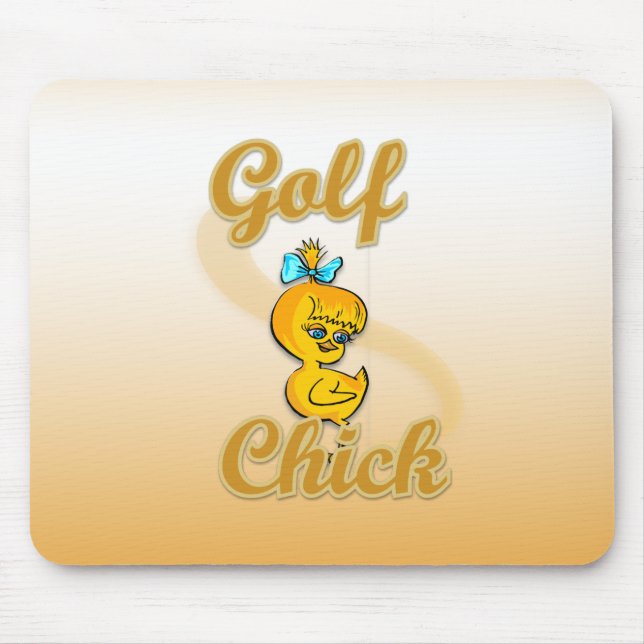 Golf  Chick Mouse Mat (Front)