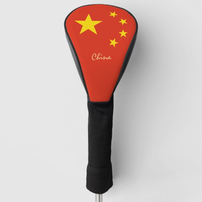 Golf China & Chinese Flag / Golf Clubs Covers (Front)