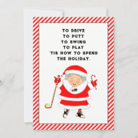 Golf Christmas Cards