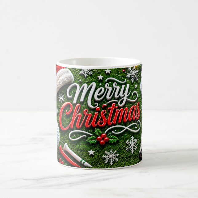 Golf Christmas Coffee Mug (Center)