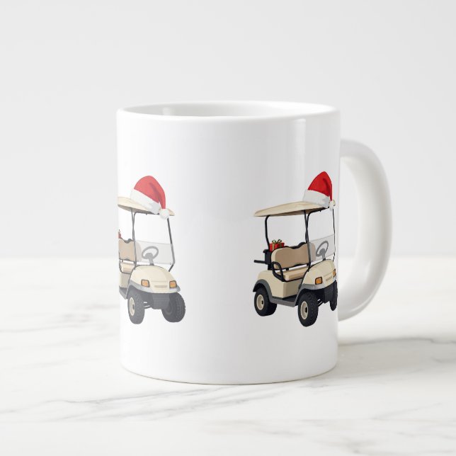 Golf Christmas Coffee Mug (Front Right)