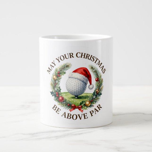 Golf Christmas Coffee Mug (Front)