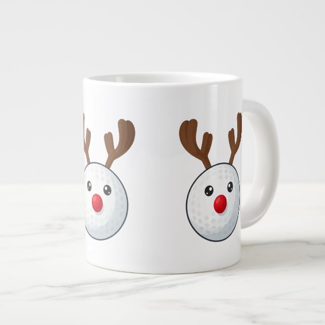 Golf Christmas Coffee Mug (Front Right)