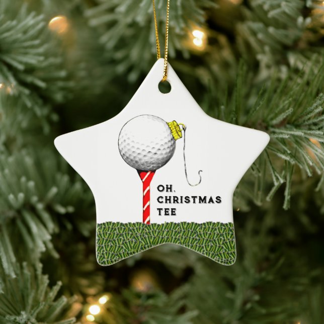 Golf Christmas Collectable Ceramic Tree Decoration (Tree)