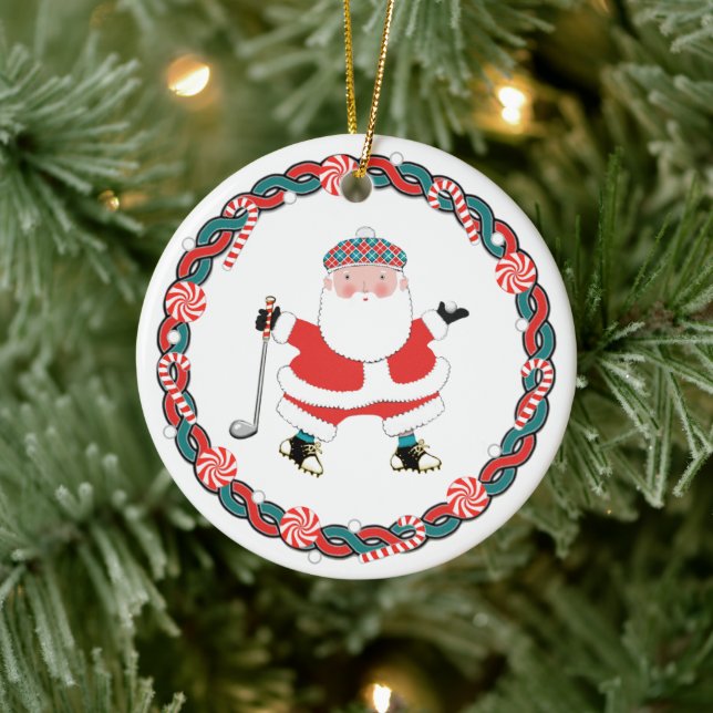 Golf Christmas Collectable Ceramic Tree Decoration (Tree)