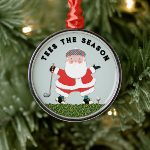 Golf Christmas Collectable Holiday Gift Metal Tree Decoration