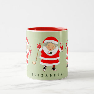 Golf Christmas Collectable Two-Tone Coffee Mug