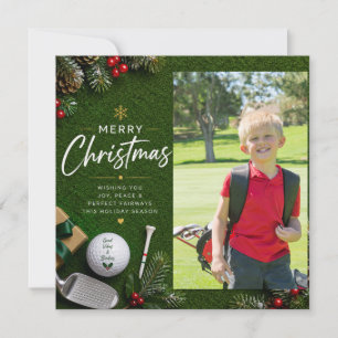 Golf Christmas Create Your Own Photo Holiday Card