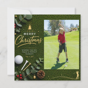 Golf Christmas Create Your Own Photo Holiday Card