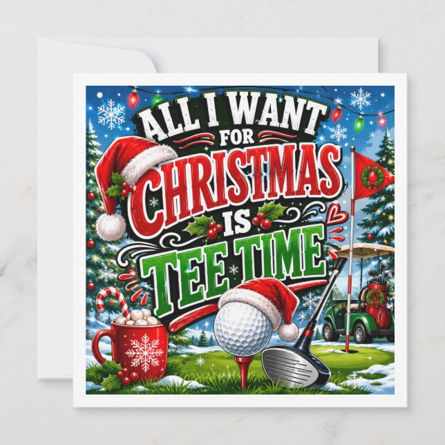 Golf Christmas Funny saying for Golfer (Front)