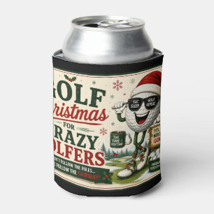 Golf Christmas Funny Saying for golfer Can Cooler
