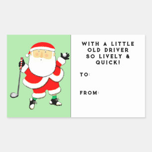 Golf Christmas Gift Tag