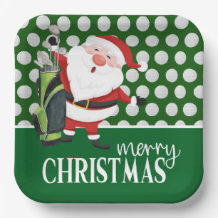 Golf Christmas Gifts Golf themed Paper Plate
